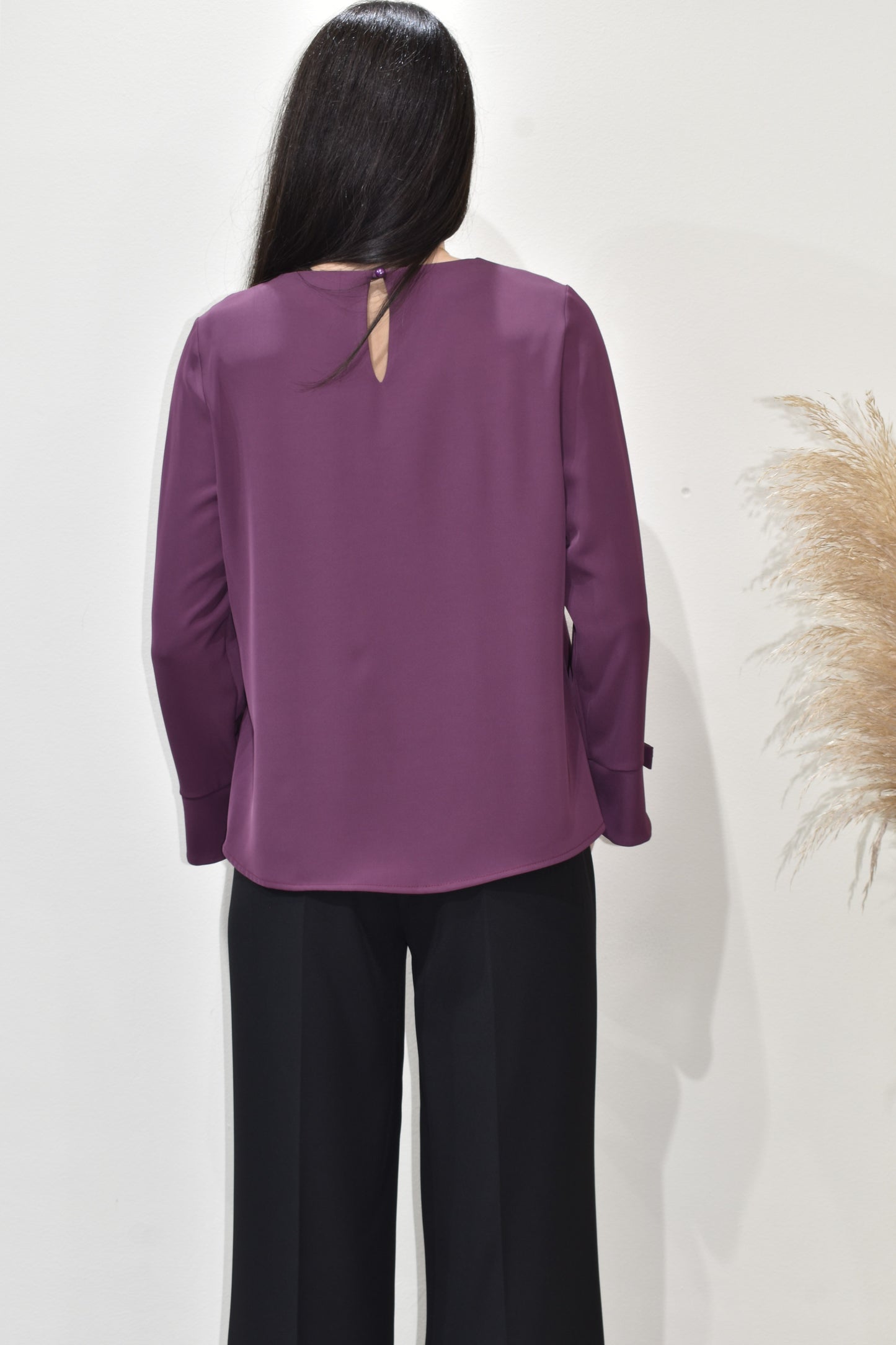 blusa donna elegante fiocco-25572