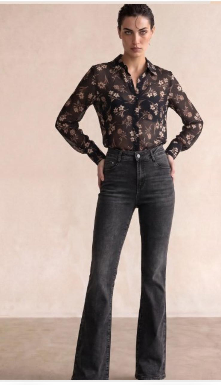 jeans a zampa donna indomina