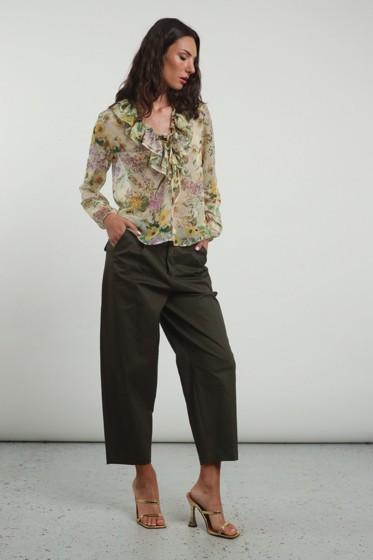 Pantalone Dritto con Pence