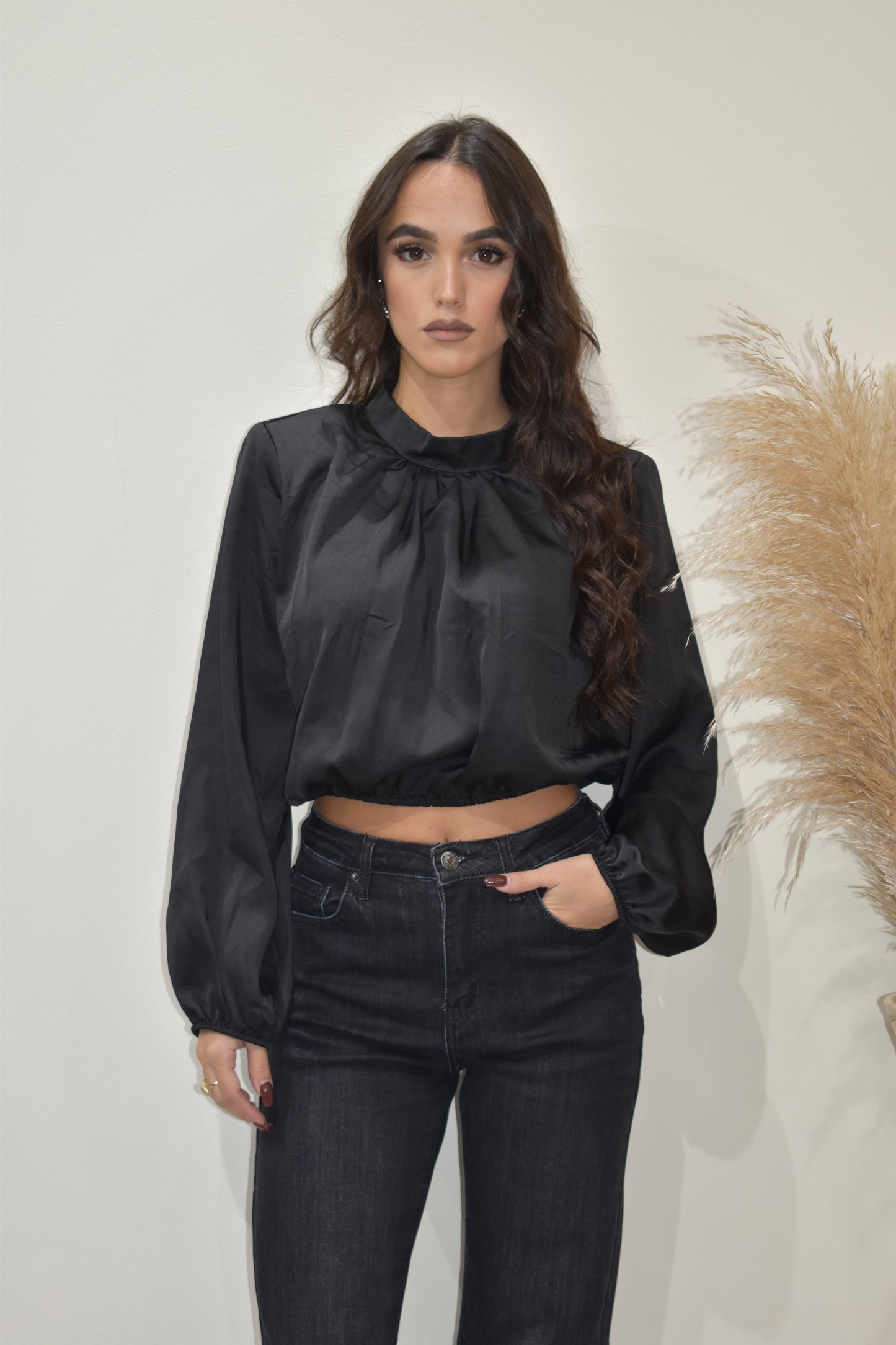 blusa crop donna-in6367