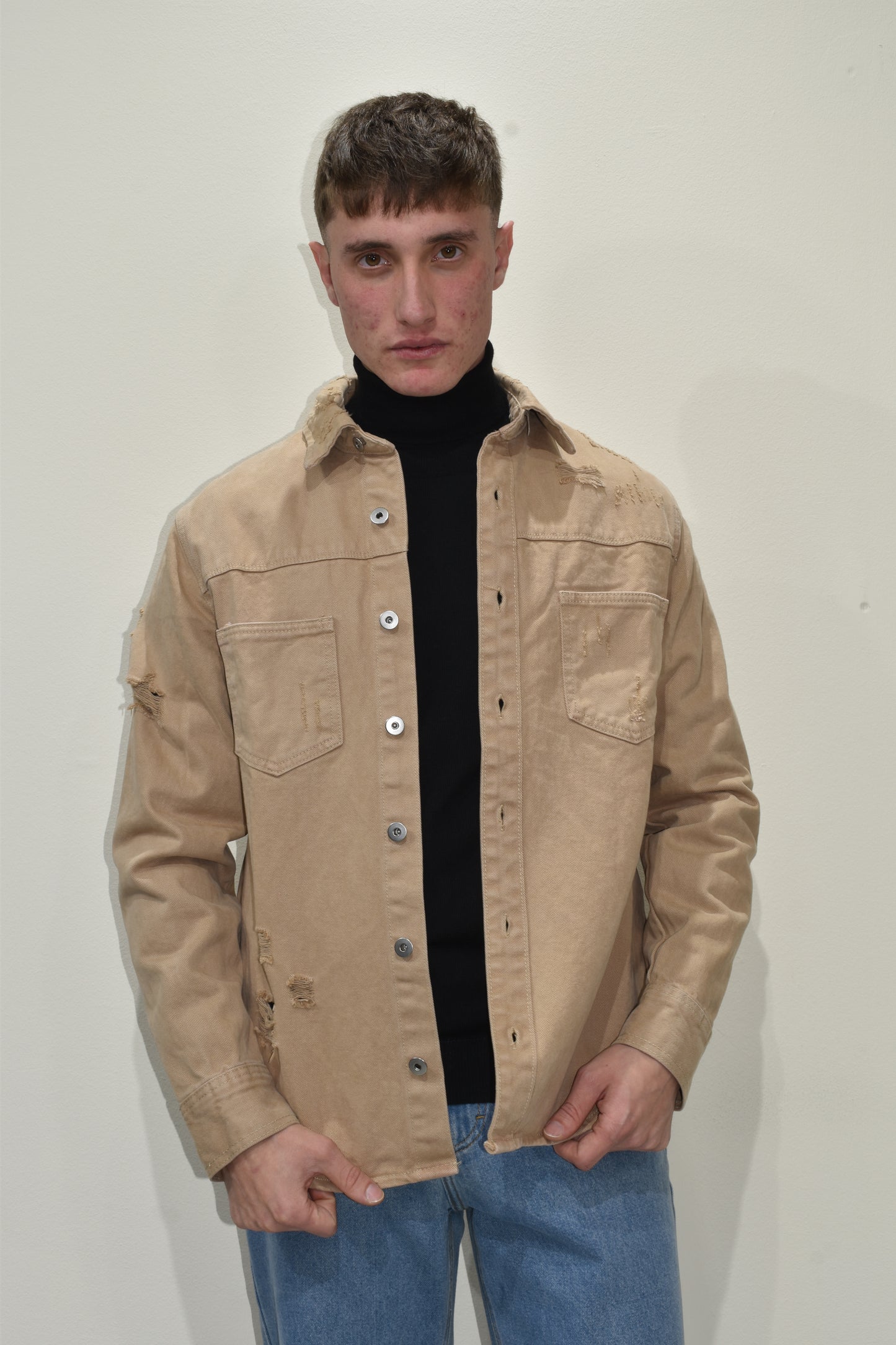 camicia di jeans uomo-ca666k4