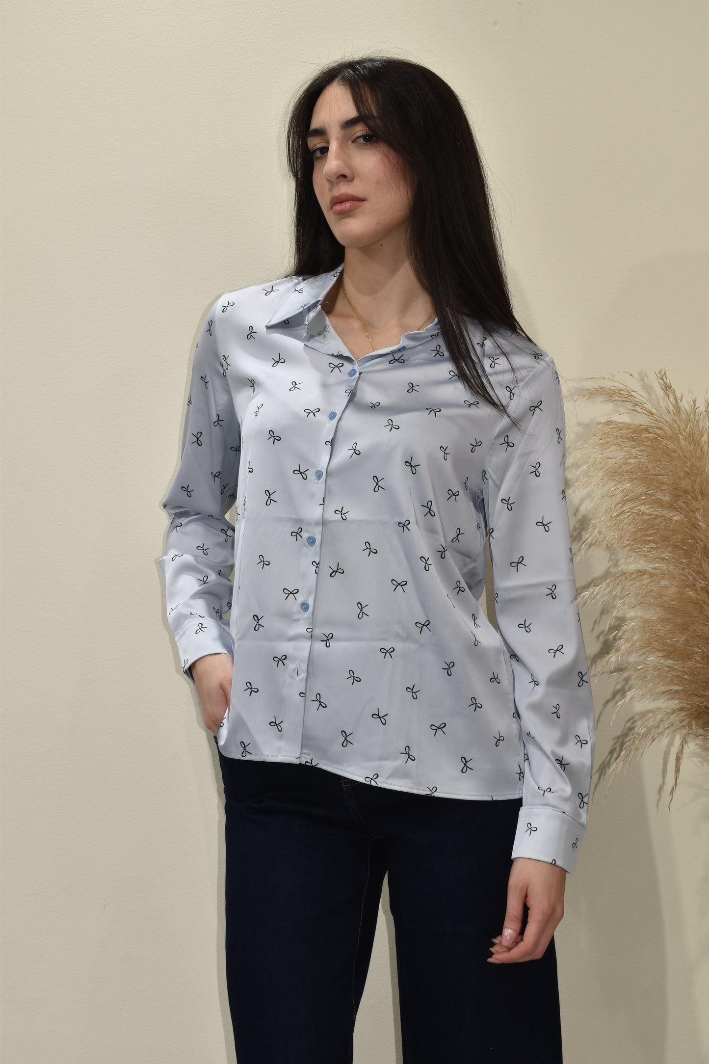 camicia donna susymix fiocco-58rfv120