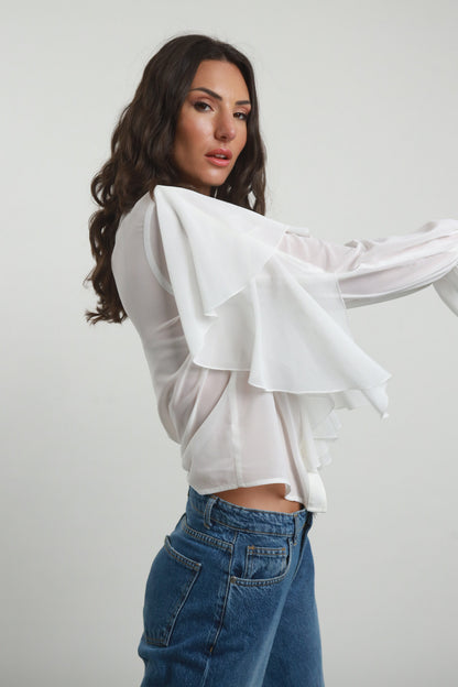 Camicia Donna Volant SUSYMIX-M07931