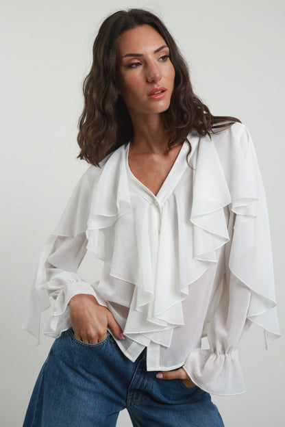 Camicia Donna Volant SUSYMIX-M07931