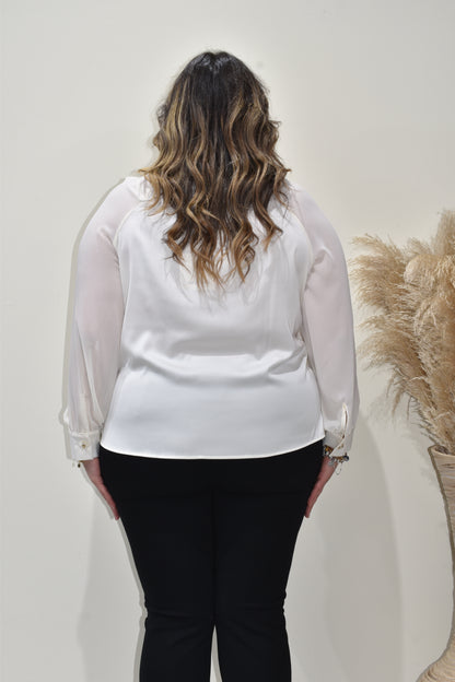 Camicia Elegante Donna Curvy-E25586