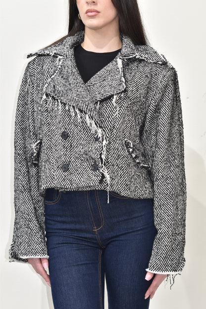 Cappotto Donna Crop Karlek-GIU000012