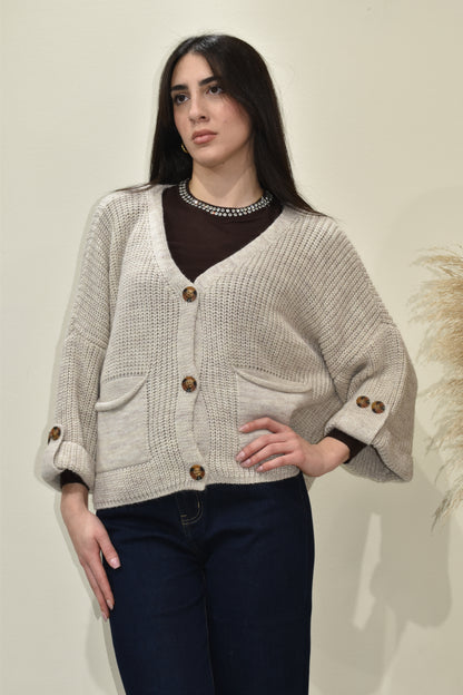 Cardigan Donna Over-2509