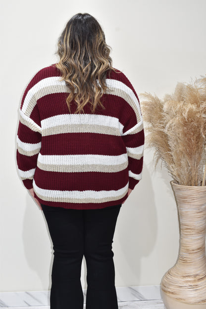 Cardigan Over Donna Curvy