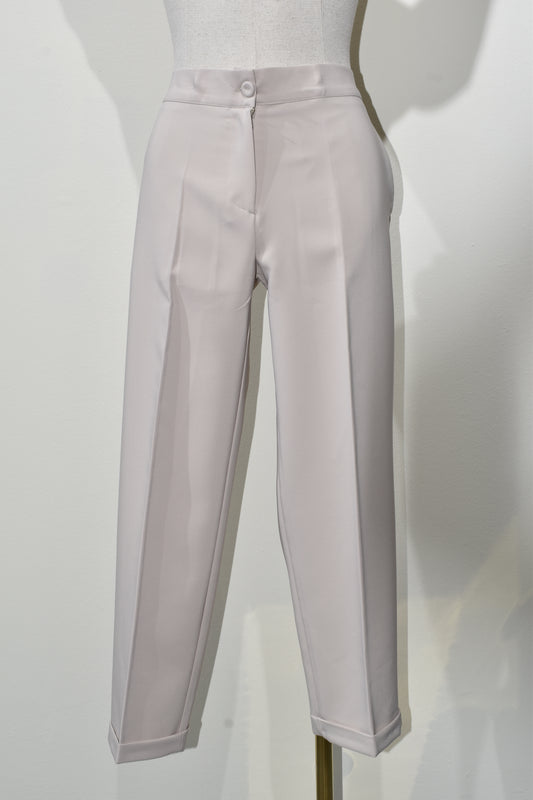 Pantalone sigaretta beige