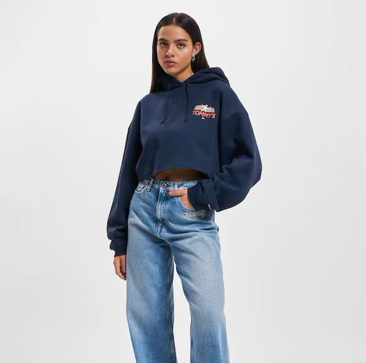 Felpa Crop Donna Tommy Hilfiger-DW0DW13825C87