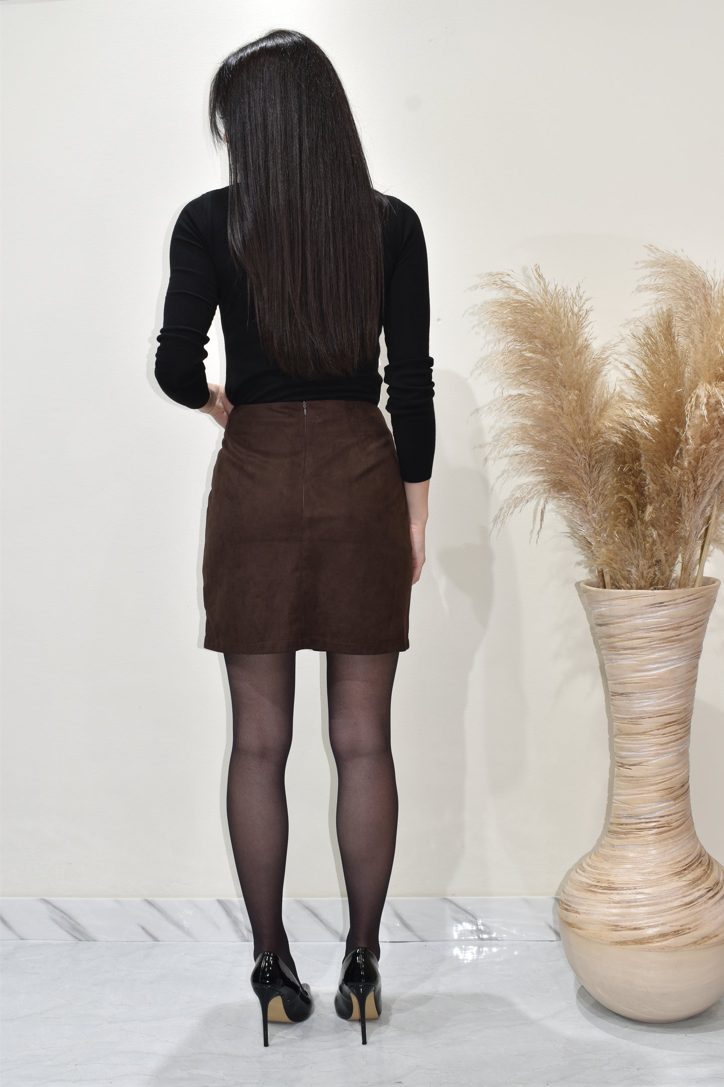 gonna in camoscio donna-gon05