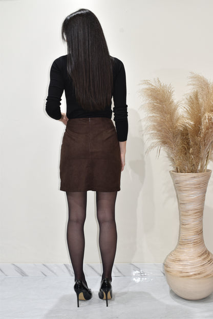 Gonna In Camoscio Donna-GON05