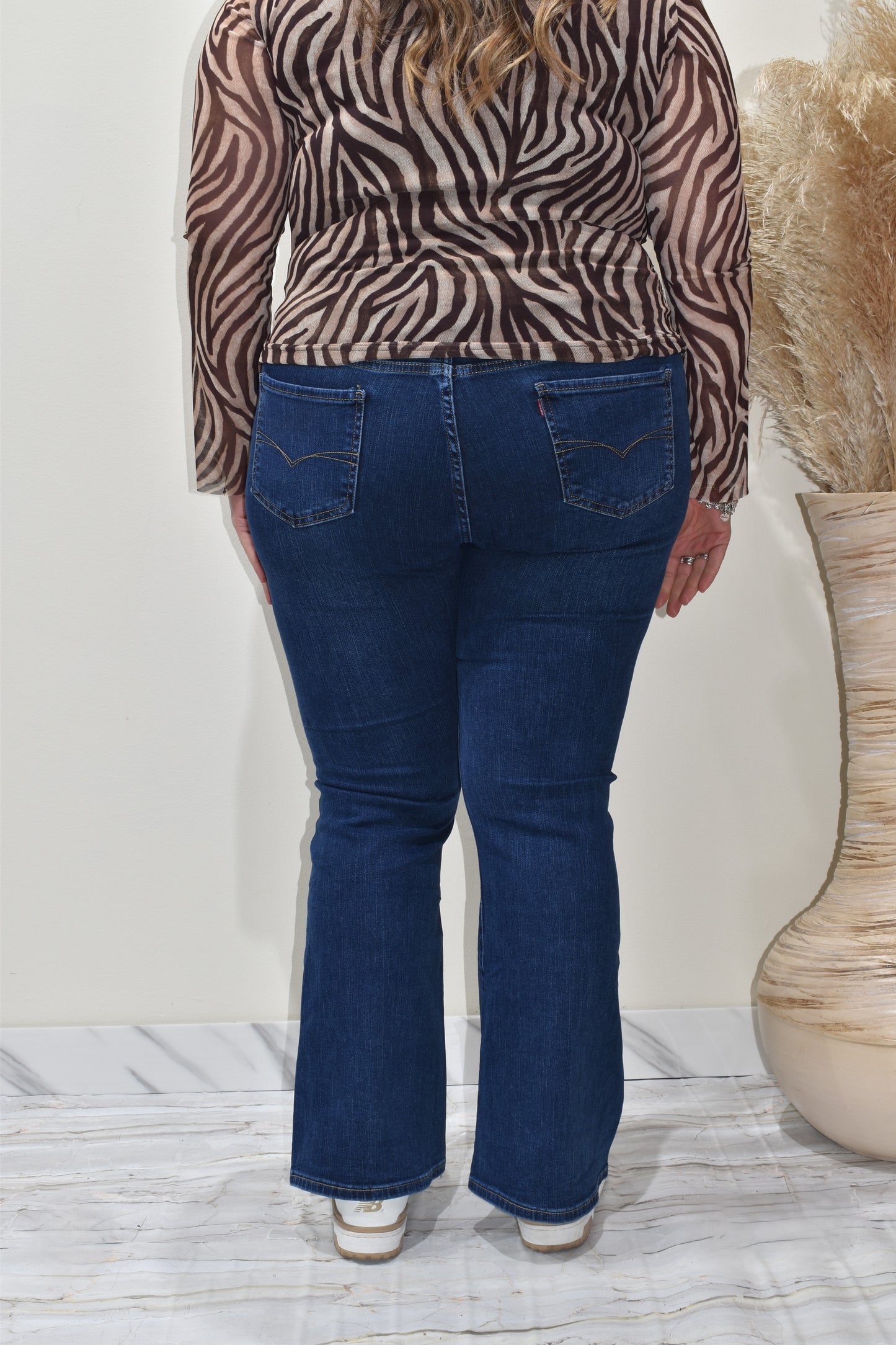 jeans donna a zampa curvy-a10012