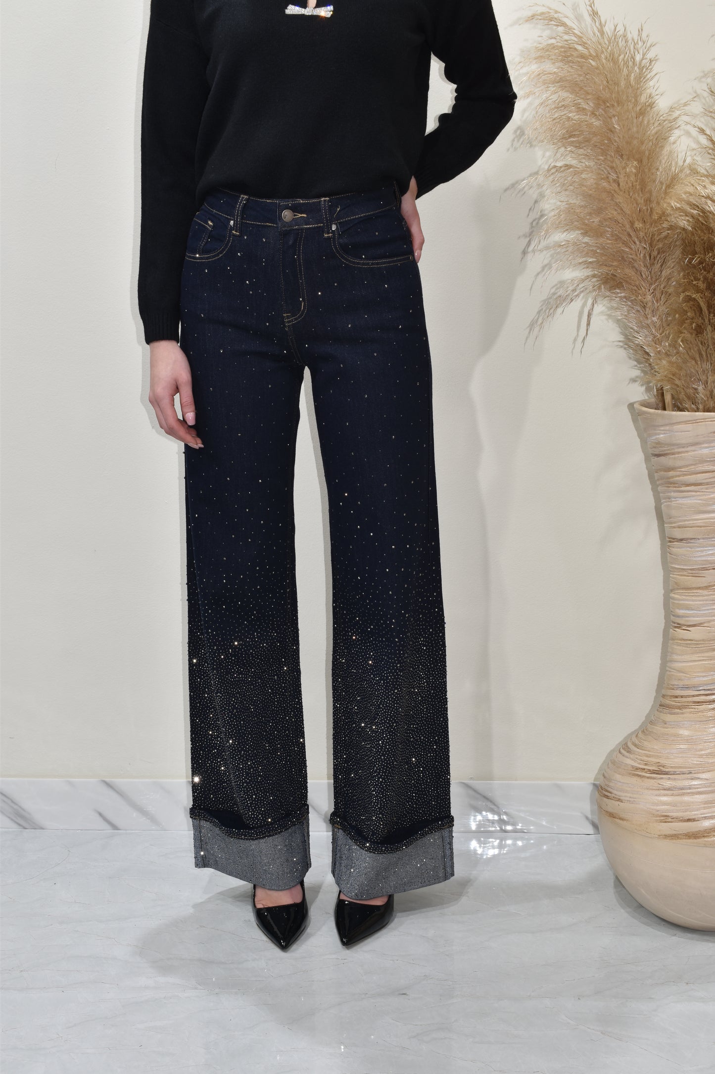 jeans donna scintillio-fx1315