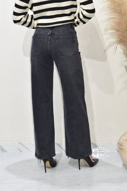 Jeans Donna Sfrangiato-H5002