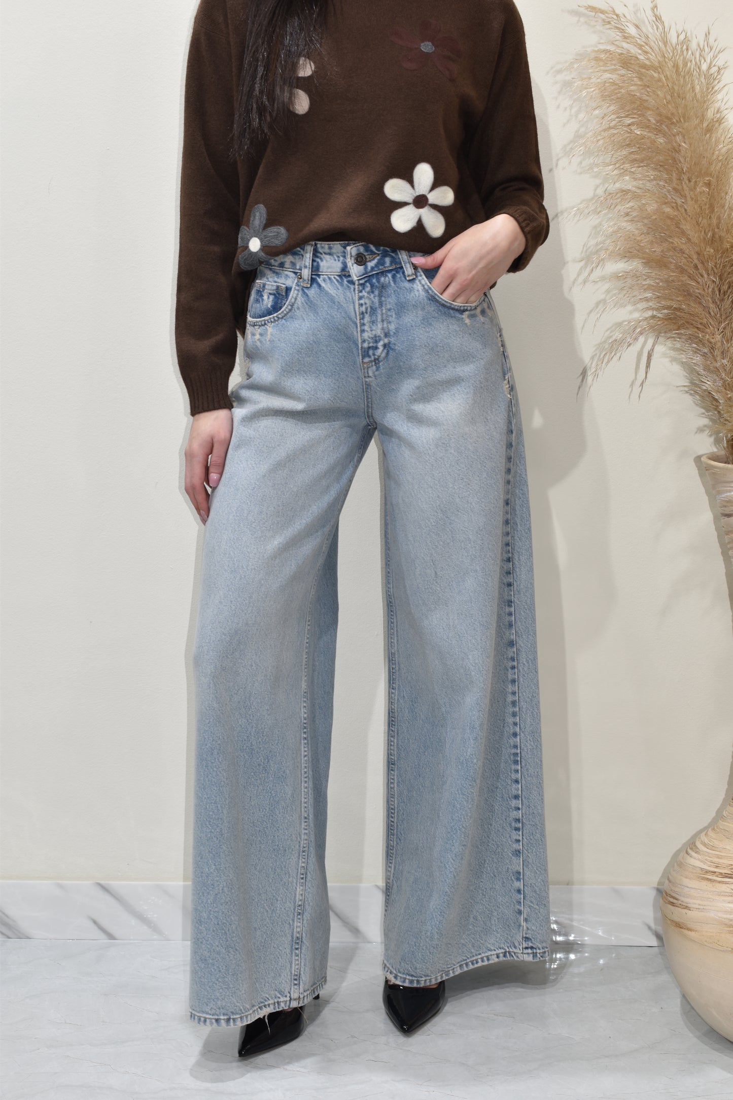 jeans palazzo donna susymix- pj52376