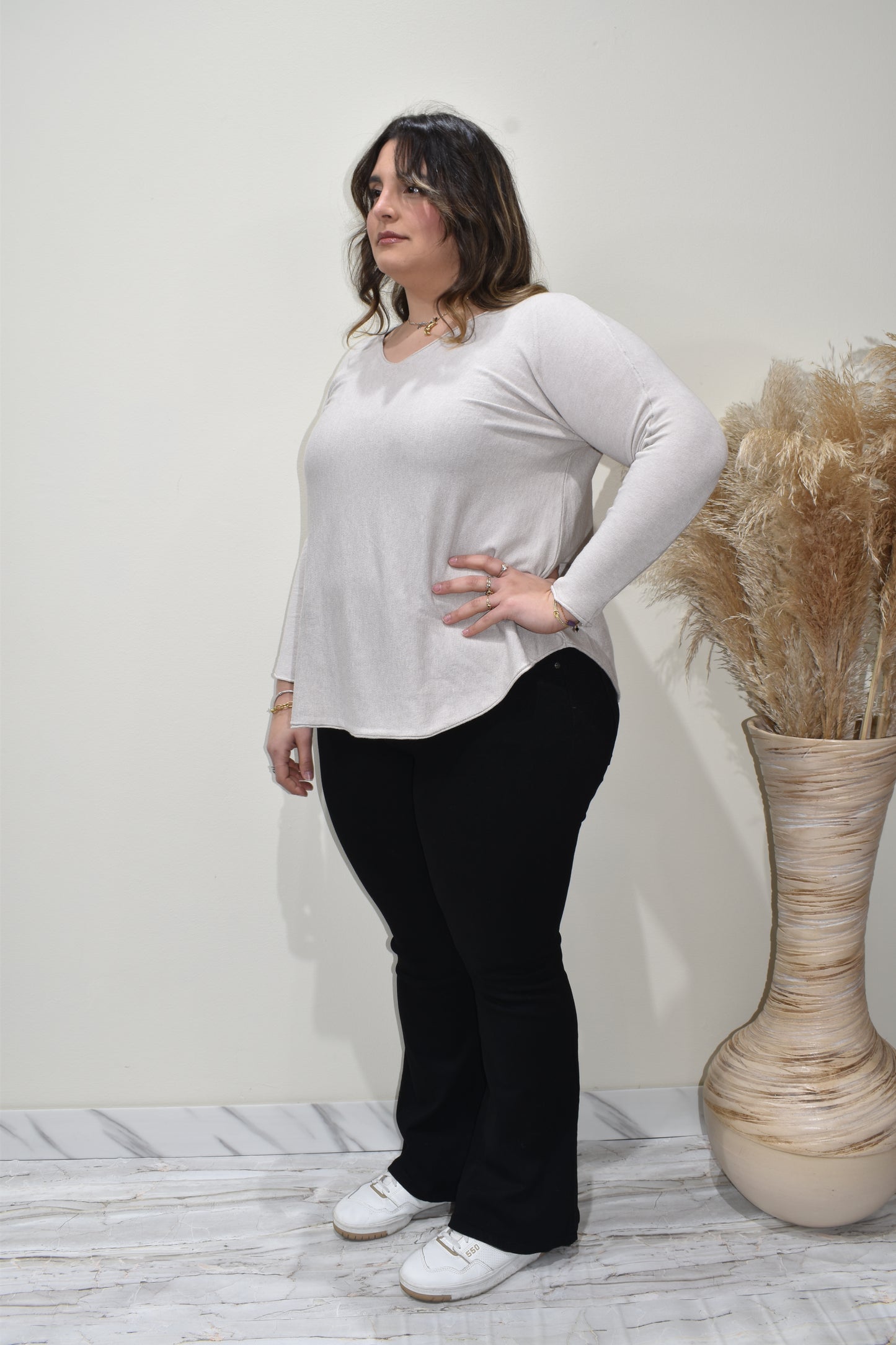 maglia donna a v karlek-mag000040