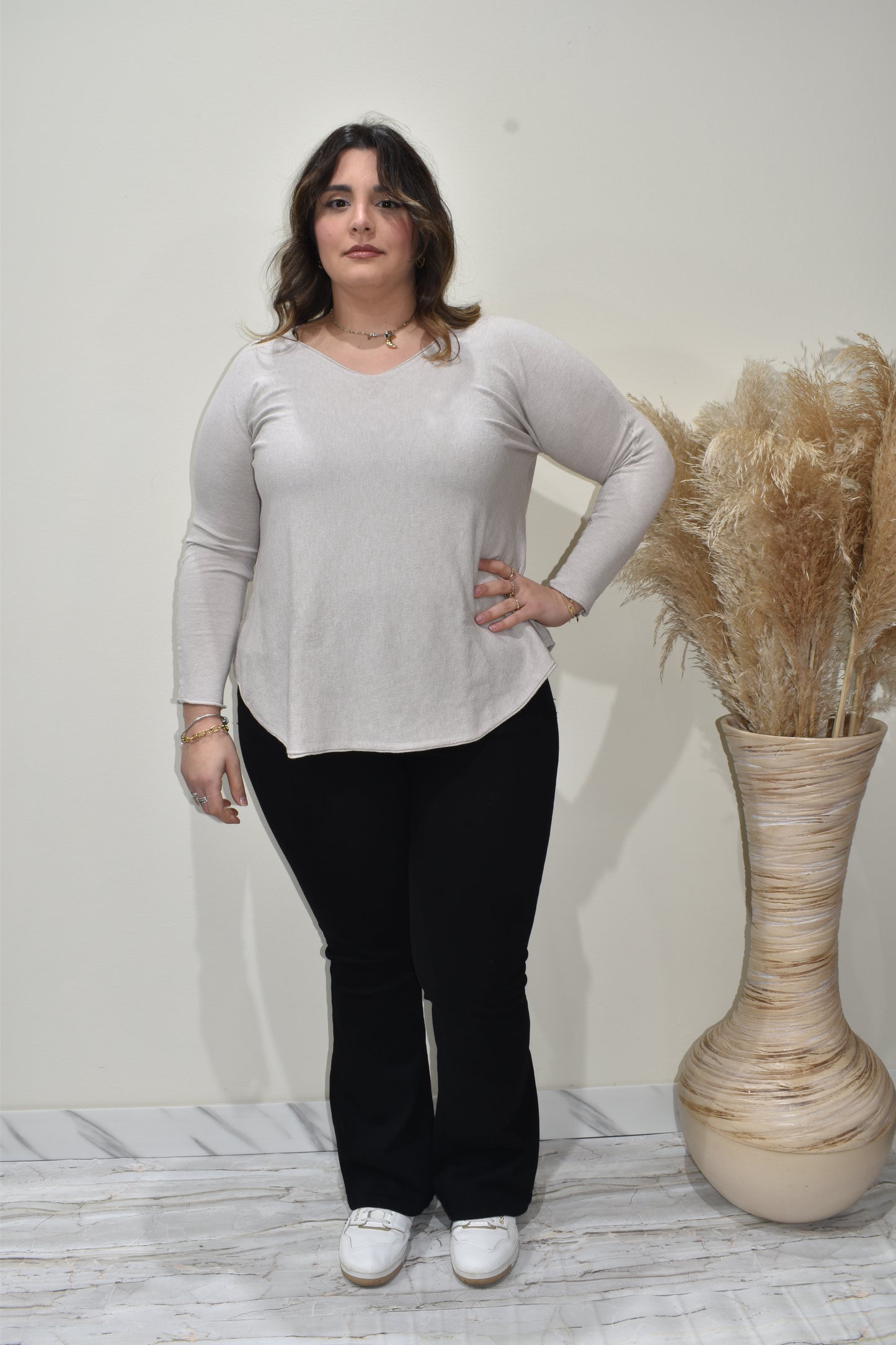 maglia donna a v karlek-mag000040