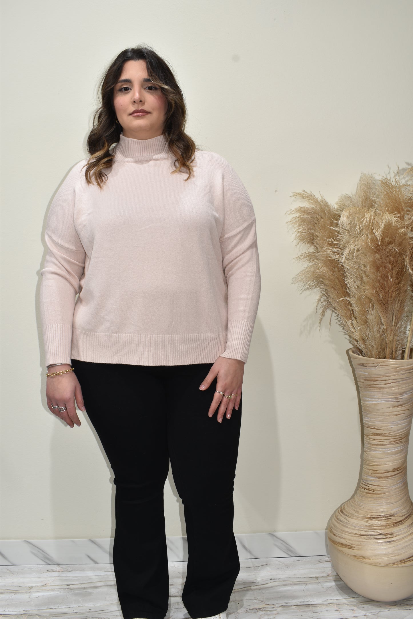 maglia donna pistagna curvy-al010