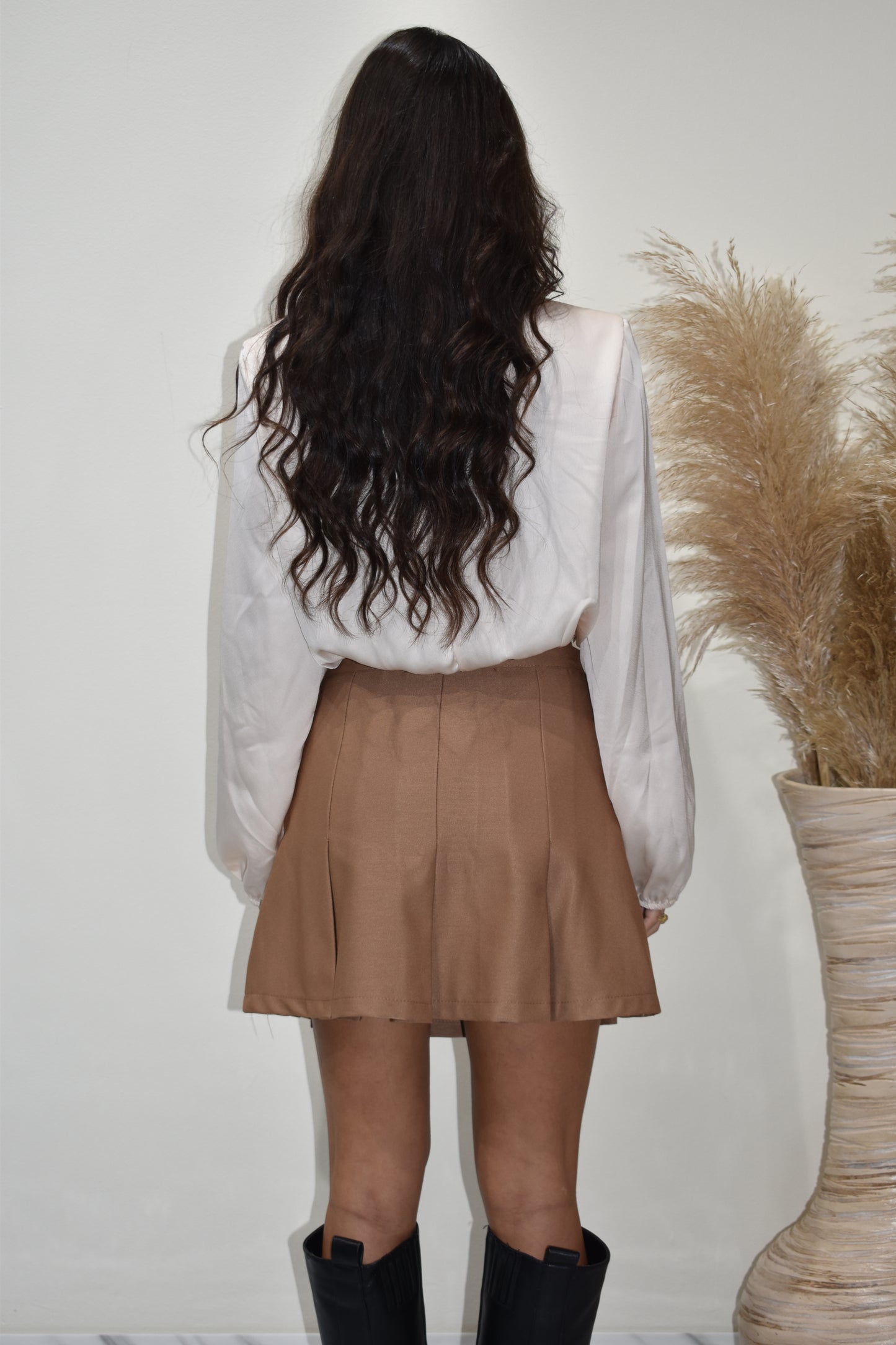 minigonna pieghe donna