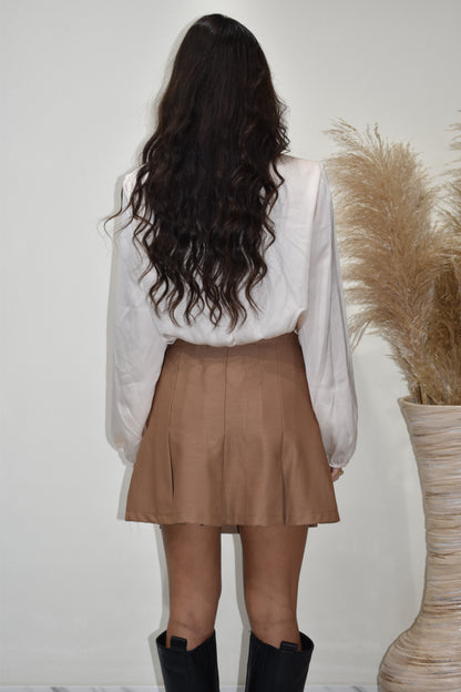 Minigonna Pieghe Donna