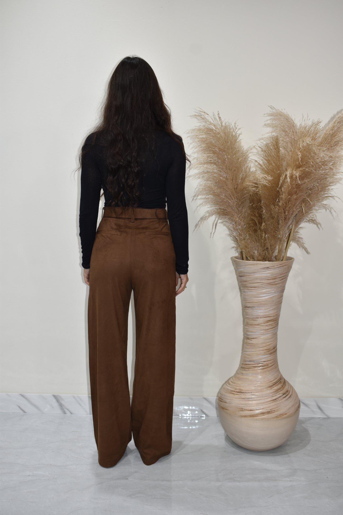 pantalone donna in camoscio-8651