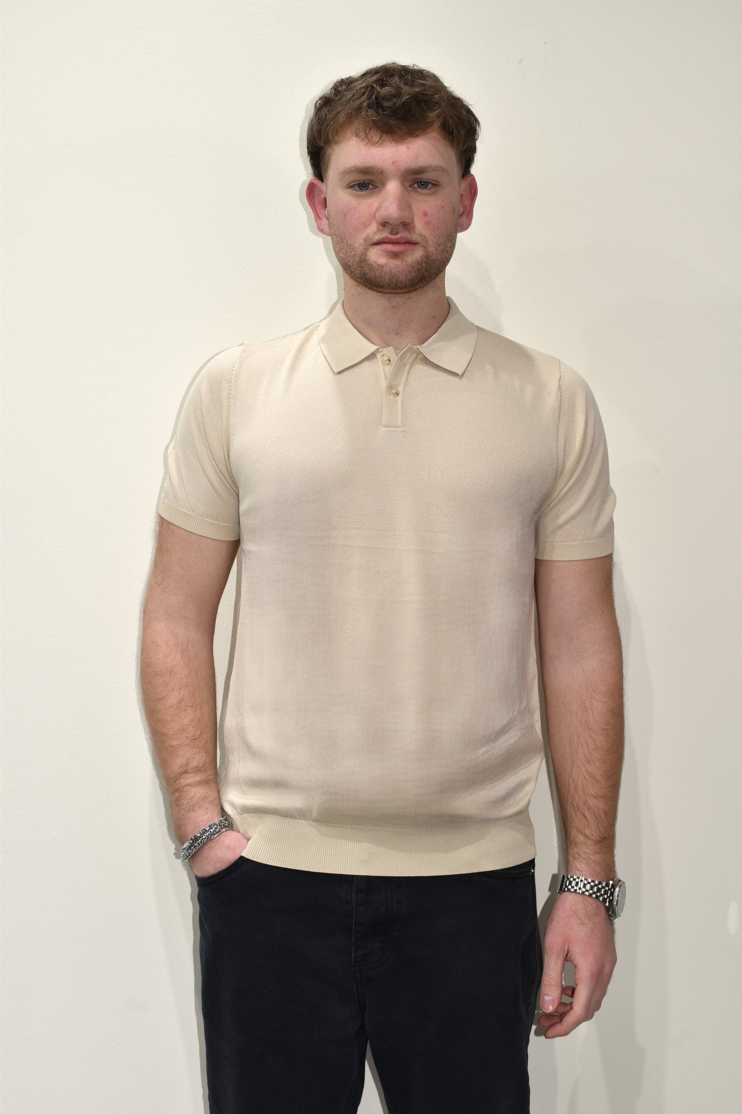 polo uomo galerie in filo di scozia-mpl700