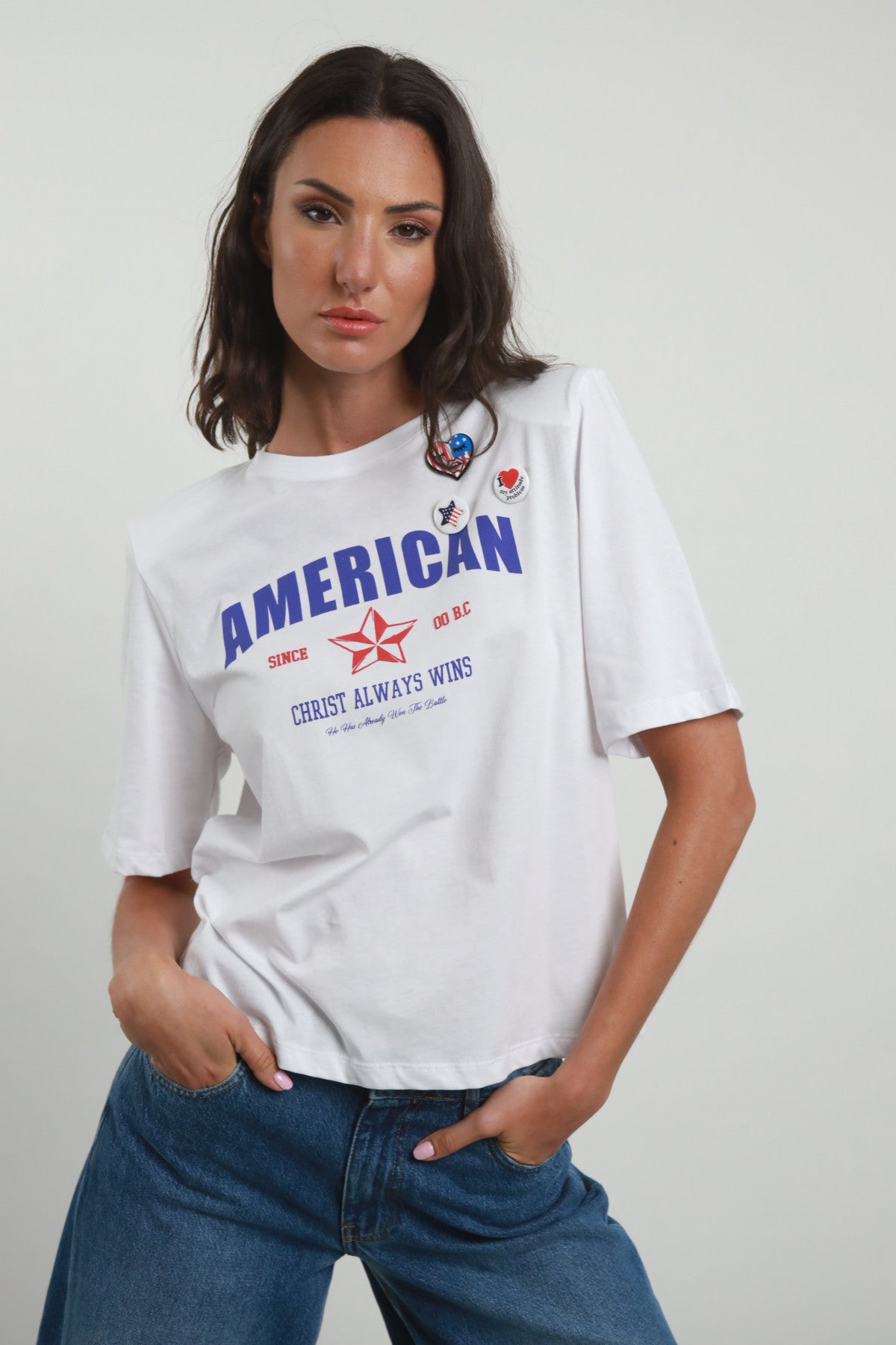 t-shirt  donna spalline susymix-sh001067