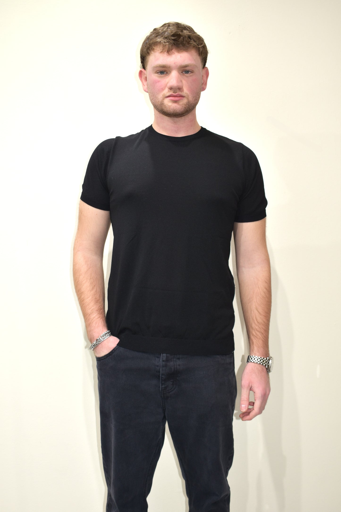 t-shirt uomo in filo di scozia galerie-mtl699