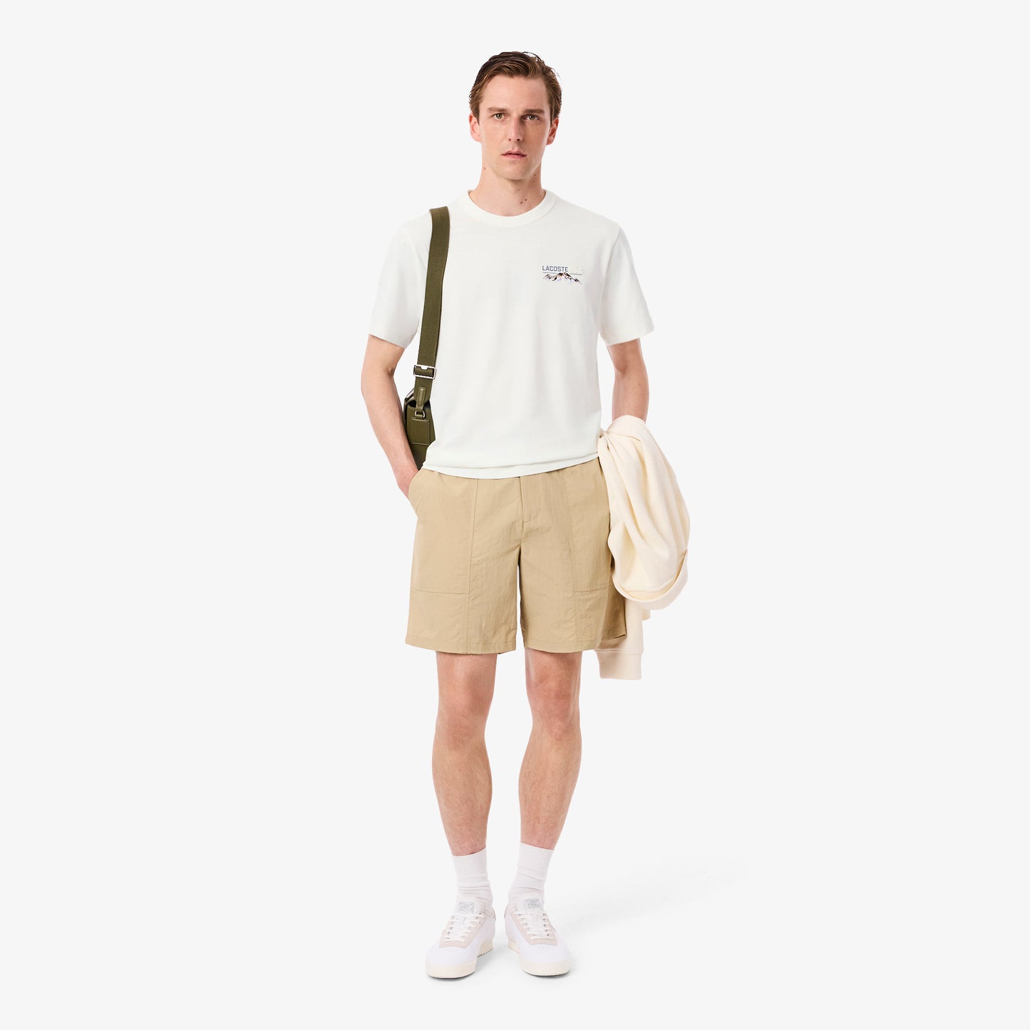 t-shirt lacoste montagna uomo