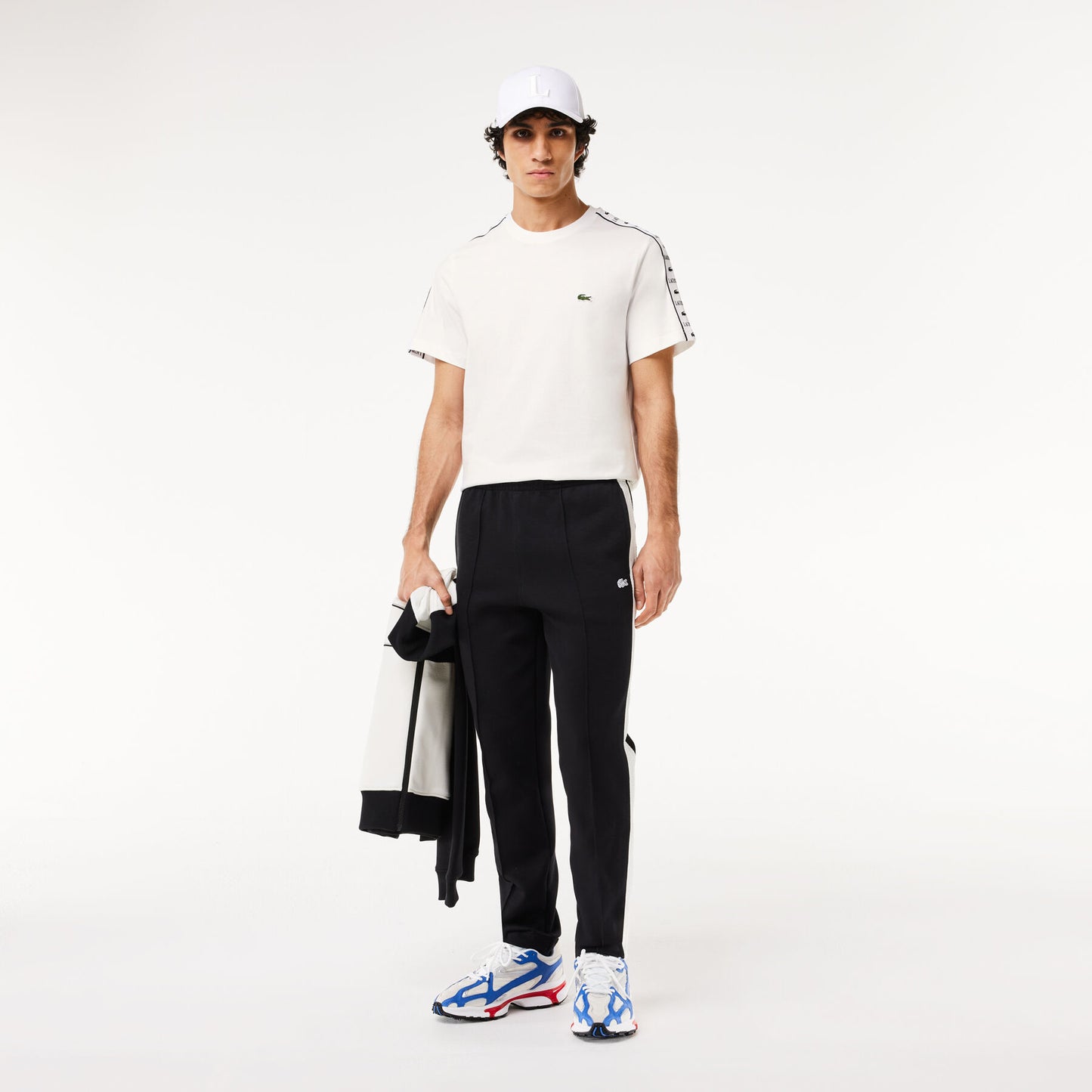 t-shirt lacoste banda uomo