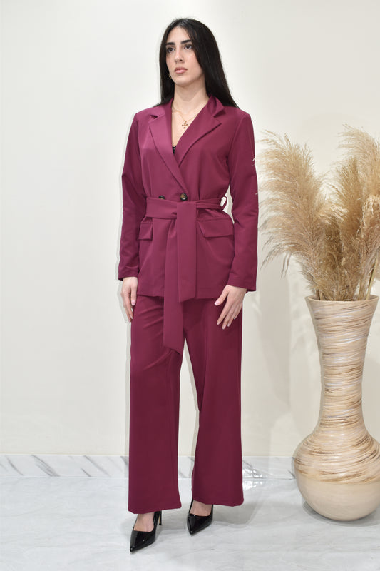 Tailleur Donna Bordeaux-23043U