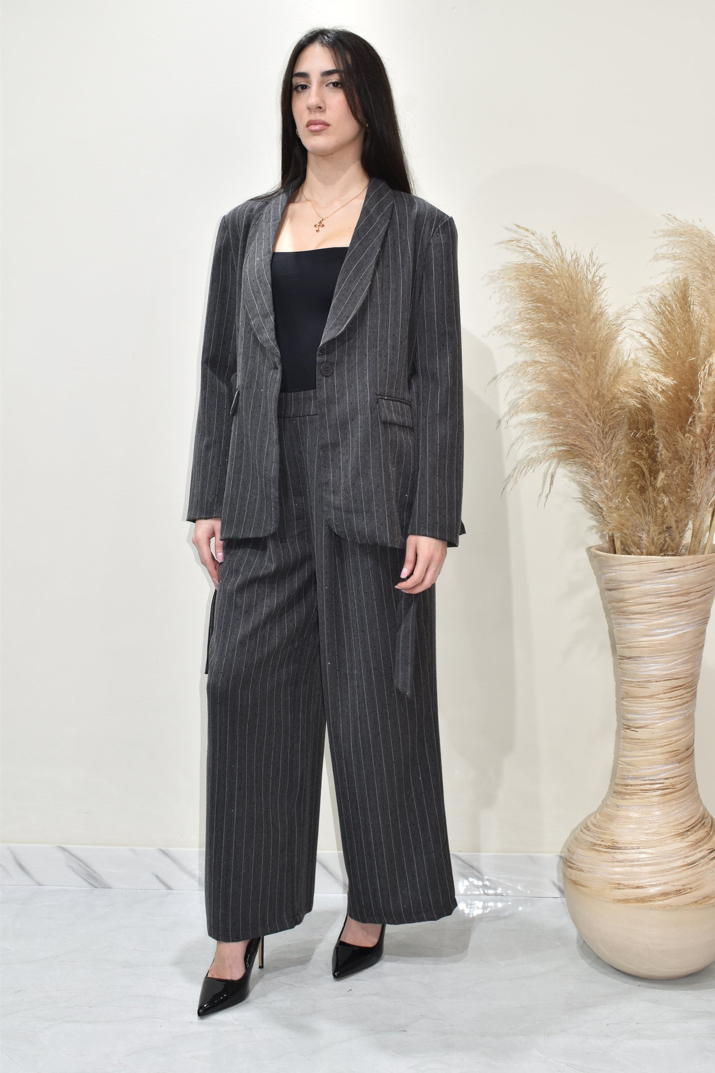 tailleur donna gessato intenso-950