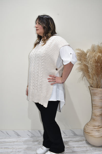 Twin set Camicia e Gilet In Maglia Oversize Donna