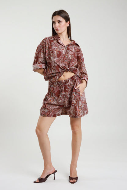 Coordinato Rosso India Donna Susy Mix-265098c