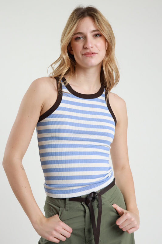 Canotta a Righe Donna Susy Mix-SH004318