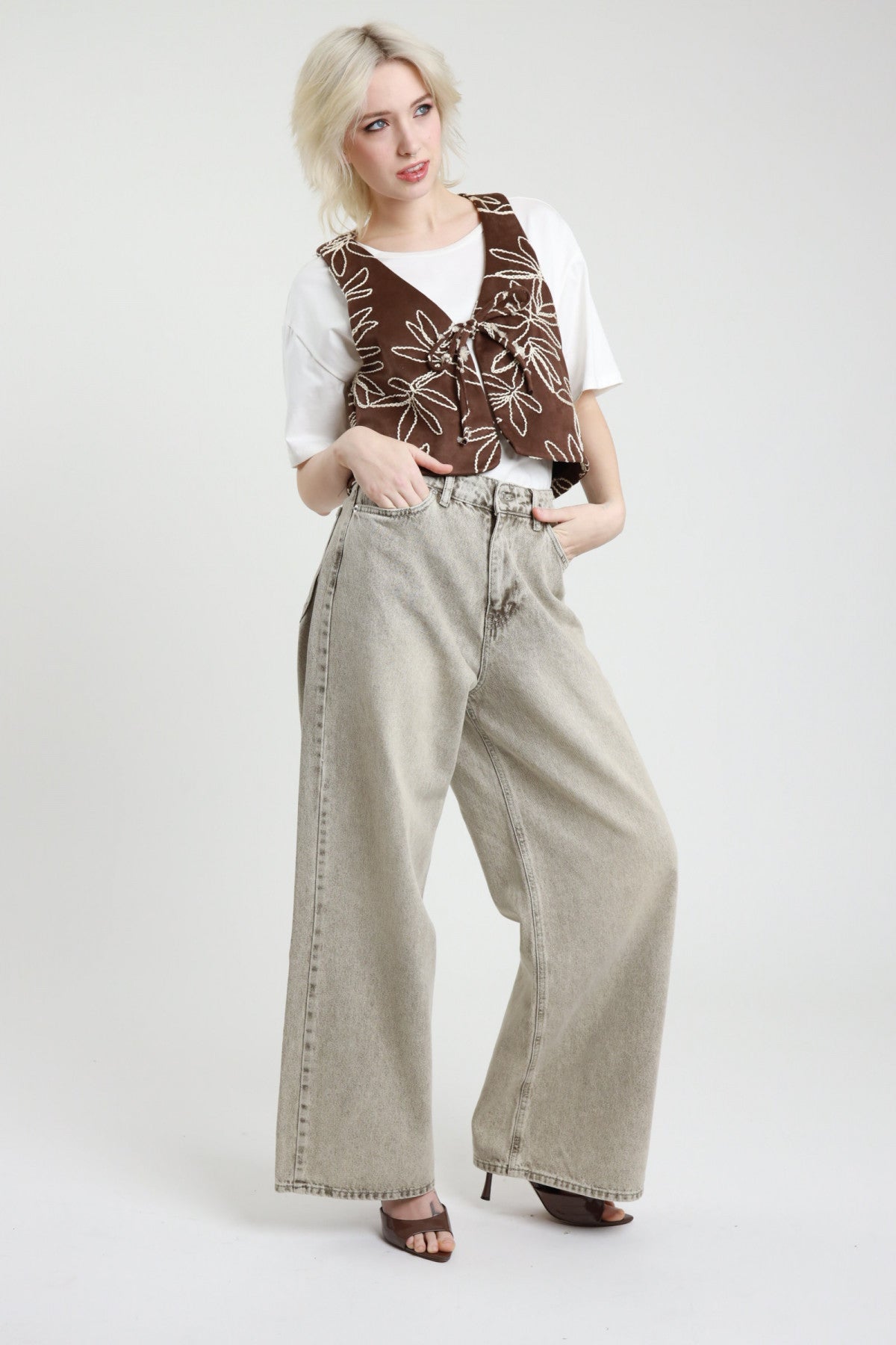 jeans palazzo donna susymix