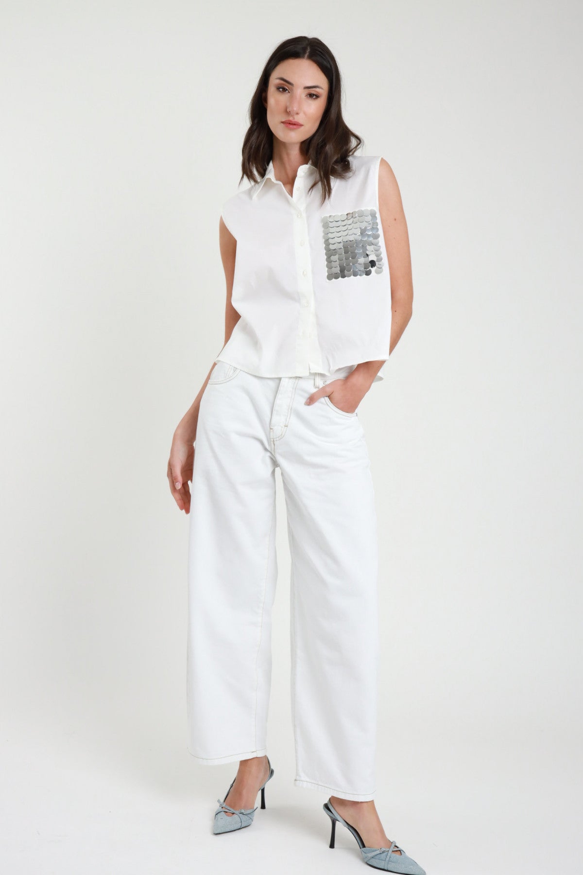 jeans palazzo donna susymix