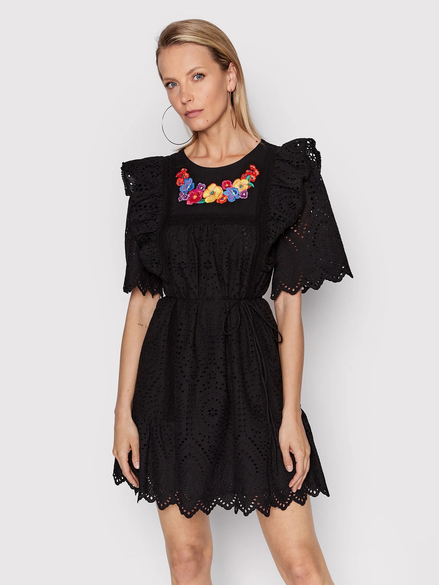 abito in pizzo sangallo donna twinset